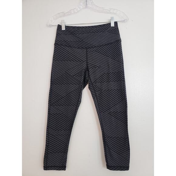(O5) Prana womens Pants Size S Capris Activewear Leggings Striped Yoga Running - Picture 1 of 6